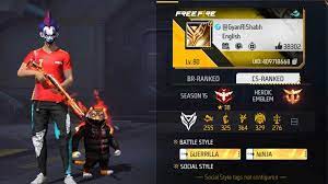 Gyan Rishabh’s Free Fire MAX ID, Stats, K/D Ratio, Real Name and YouTube Channel